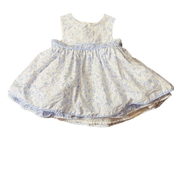 LAURA ASHLEY LONDON BABY GIRL  SLEEVELESS FLORAL DRESS SIZE 6-9 MONTHS - Picture 4 of 11